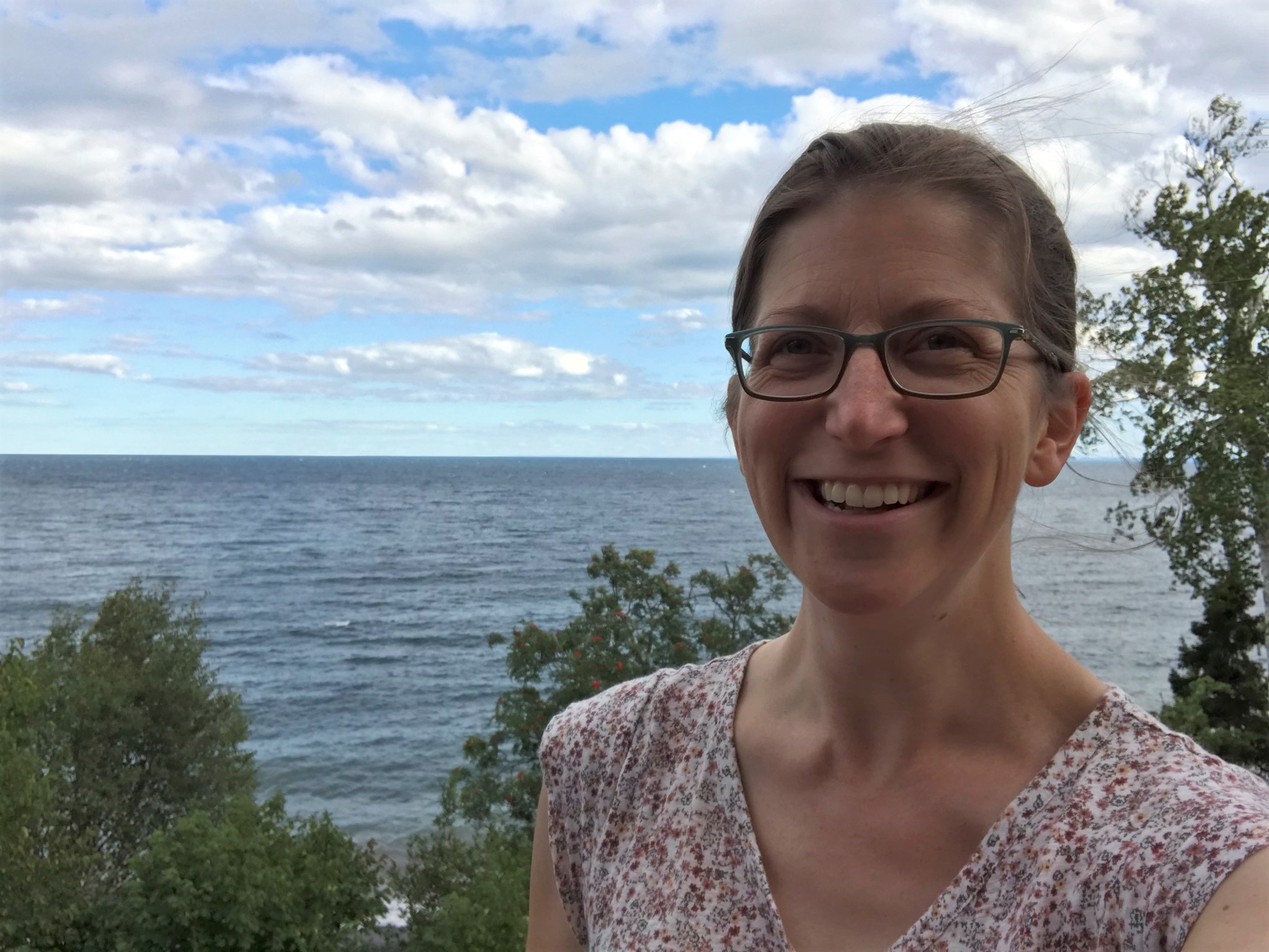 Emilie at Lake Superior