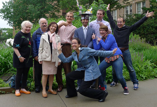 Members of the Seelig lab smiling