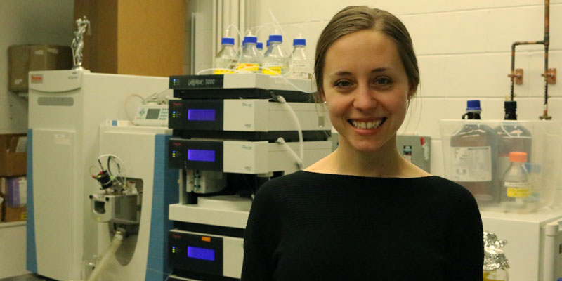 Molly TIllman poses in the lab