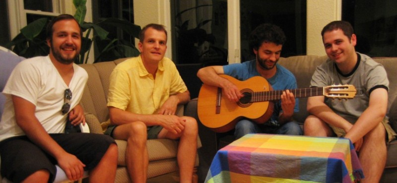 Seelig lab members sitting in group