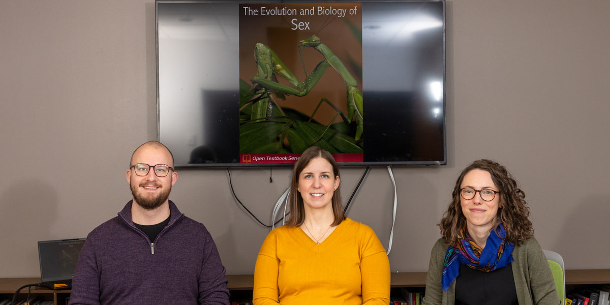 Evan Nickchen, Katherine Furniss and Sarah Hammarlund