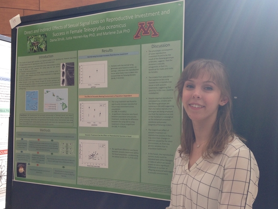 Daina Strub at a poster session